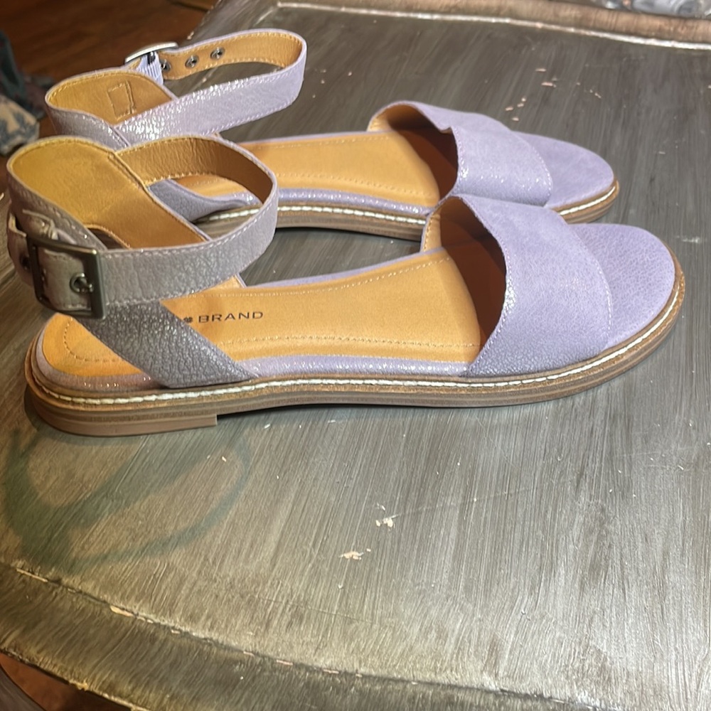 Gentle Souls Lavender Ankle-Strap Open-Toe Sandals - Picture 3 of 5